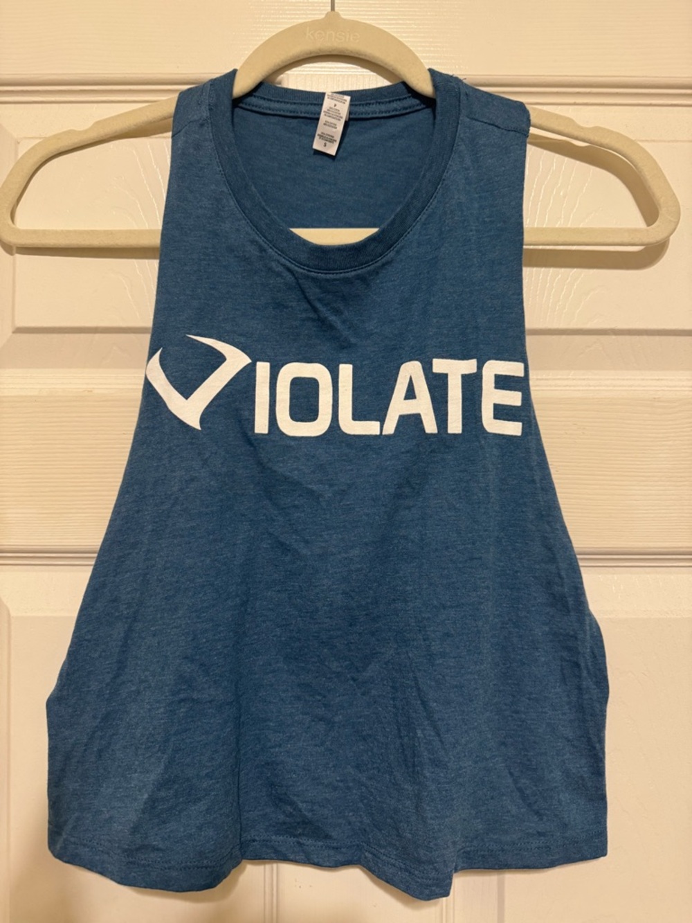 VIOLATE Logo Muscle Tank - Blue